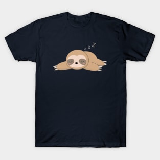 Kawaii Lazy Sloth T-Shirt T-Shirt